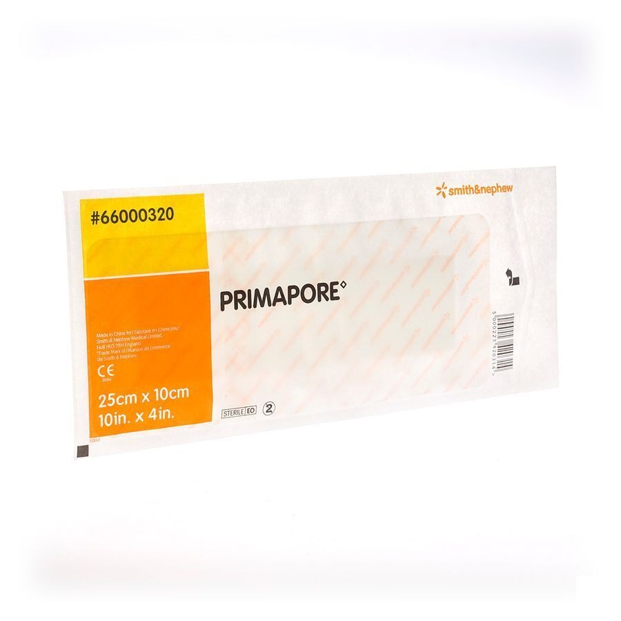 Primapore S&n Verb Post-op 25cmx10cm 20 66000320