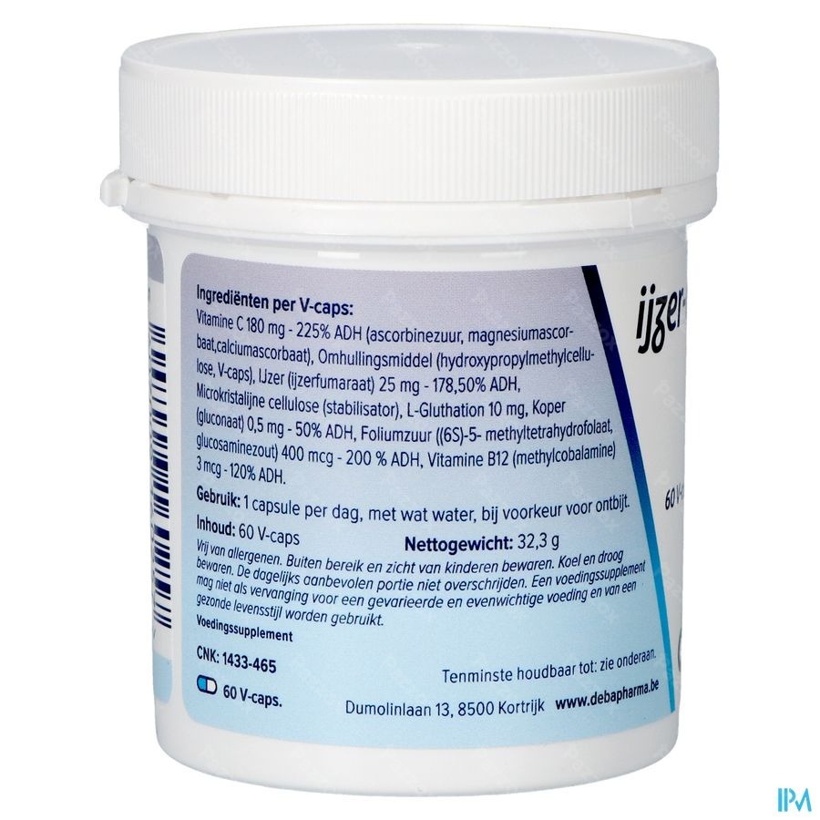 DeBa Pharma Ijzer-complex 60 Capsules