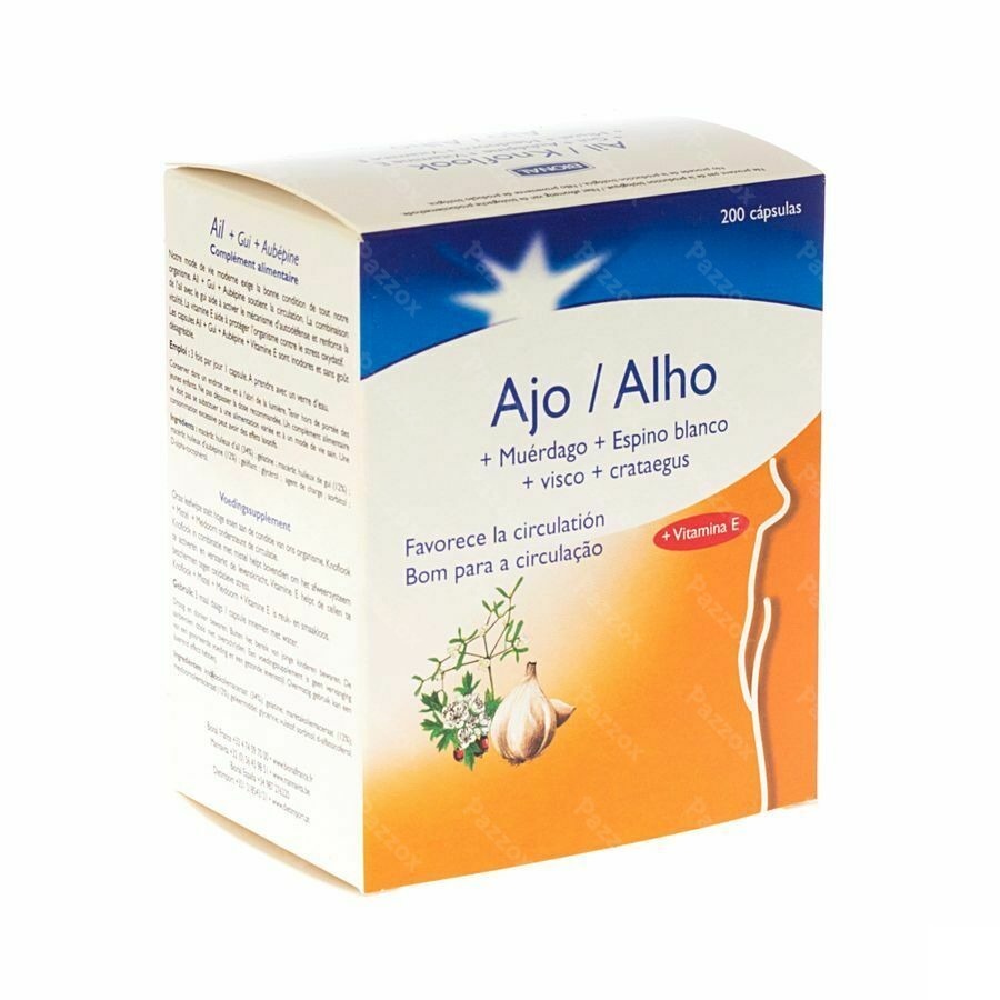 Bional Ail + Gui + Aubepine + Vitamine e 200 Capsules