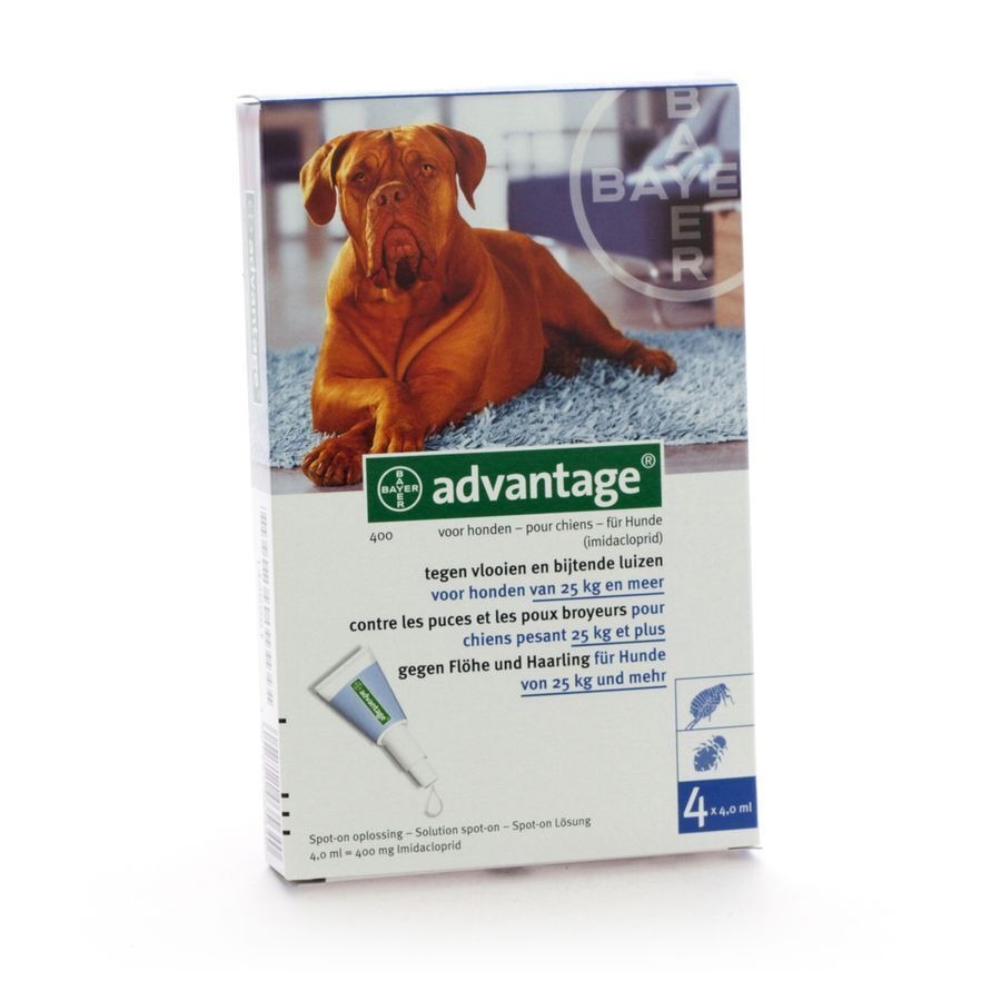 Advantage 400 Honden 25<40kg 4x4ml