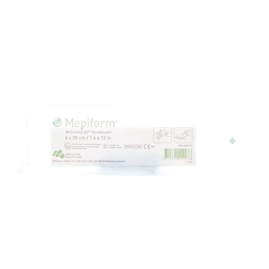 Mepiform Pans Adh A/cicat. Ster 4x30,0cm 1 293100