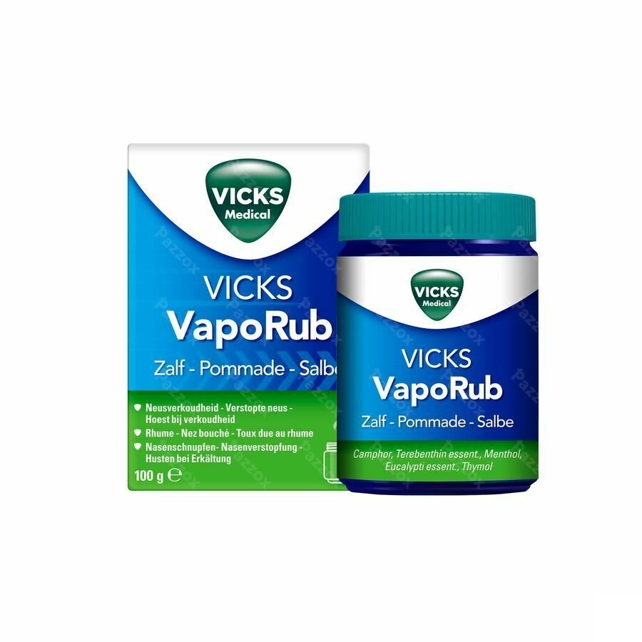 Vicks Vaporub Pommade 100g - Pazzox, pharmacie en ligne pas de soucis