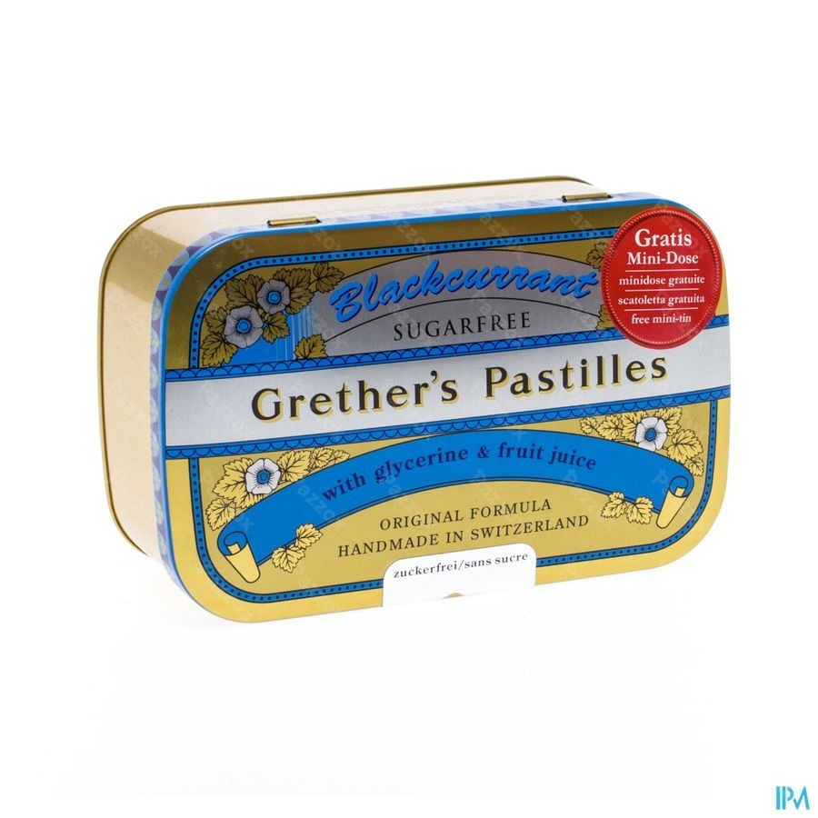 Grether's Pastilles Blackcurrant Ss Past 440g