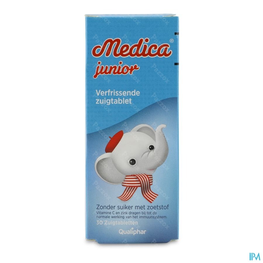 Medica Junior Suikervrij bij Keelpijn 30 Zuigtabletten