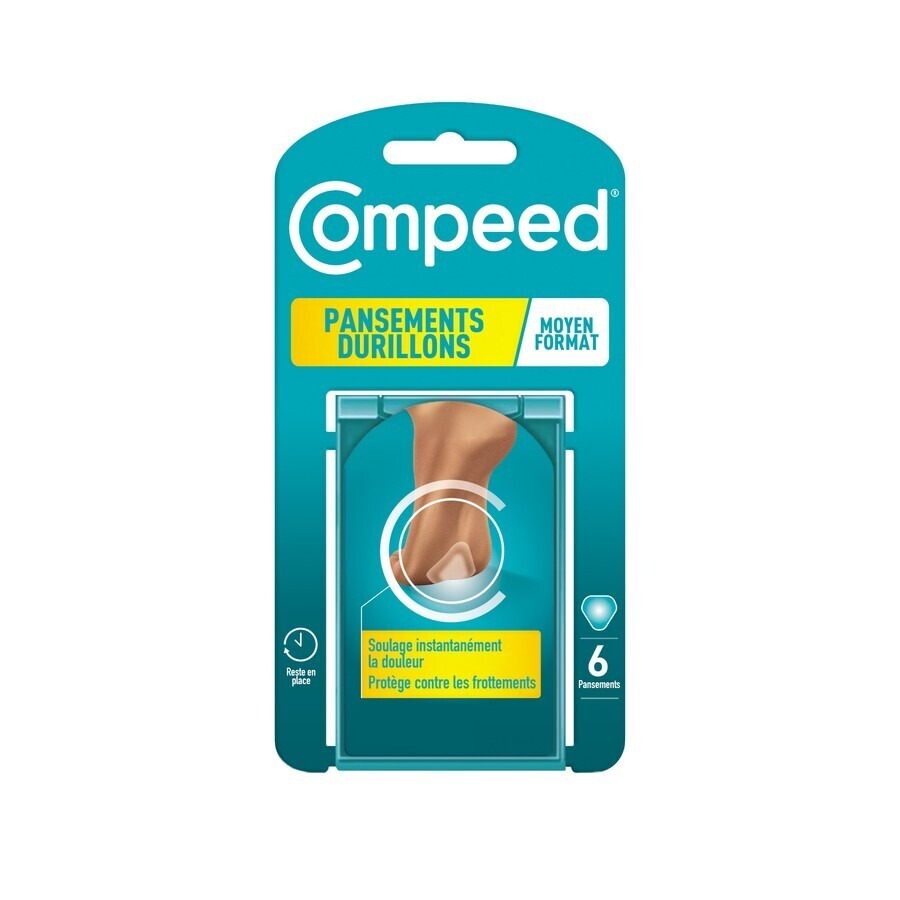Compeed Pansement Durillons Pieds Medium 6 Pièces