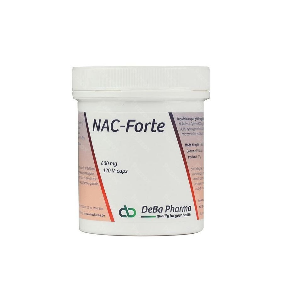 DeBa Pharma NAC-Forte 120 vegetarische capsules