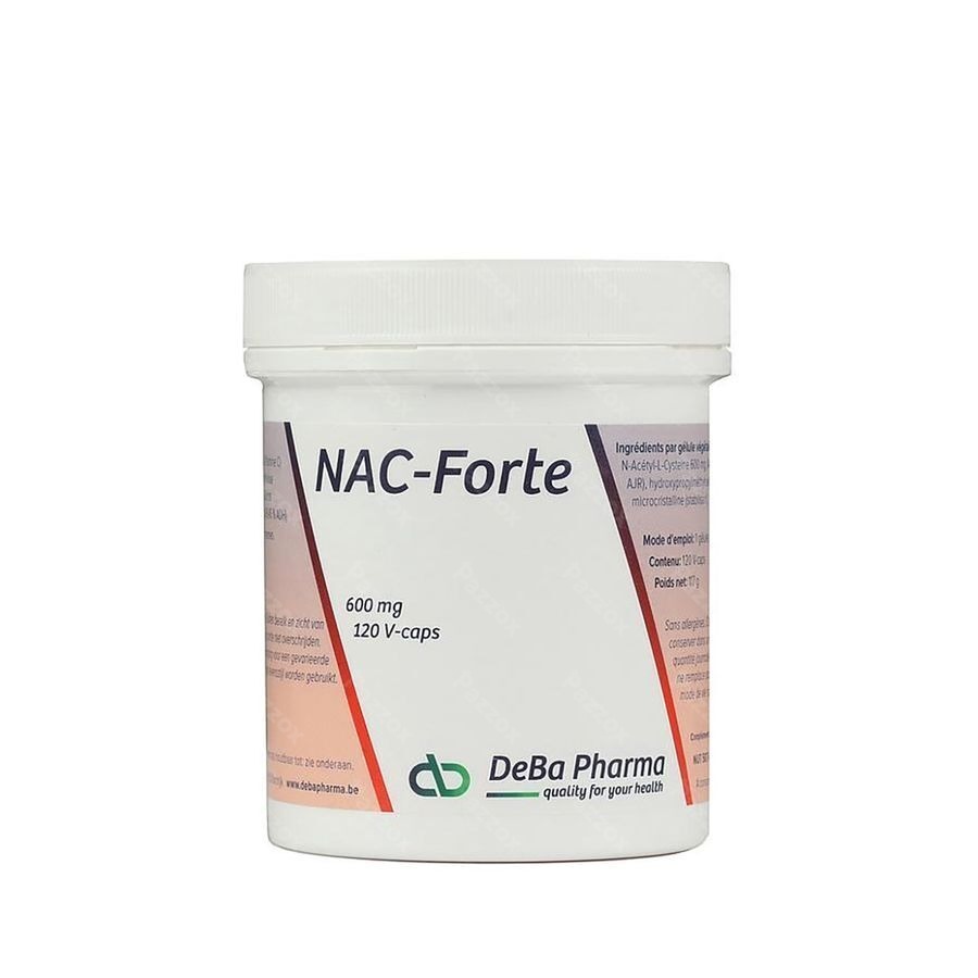 DeBa Pharma NAC-Forte 120 vegetarische capsules