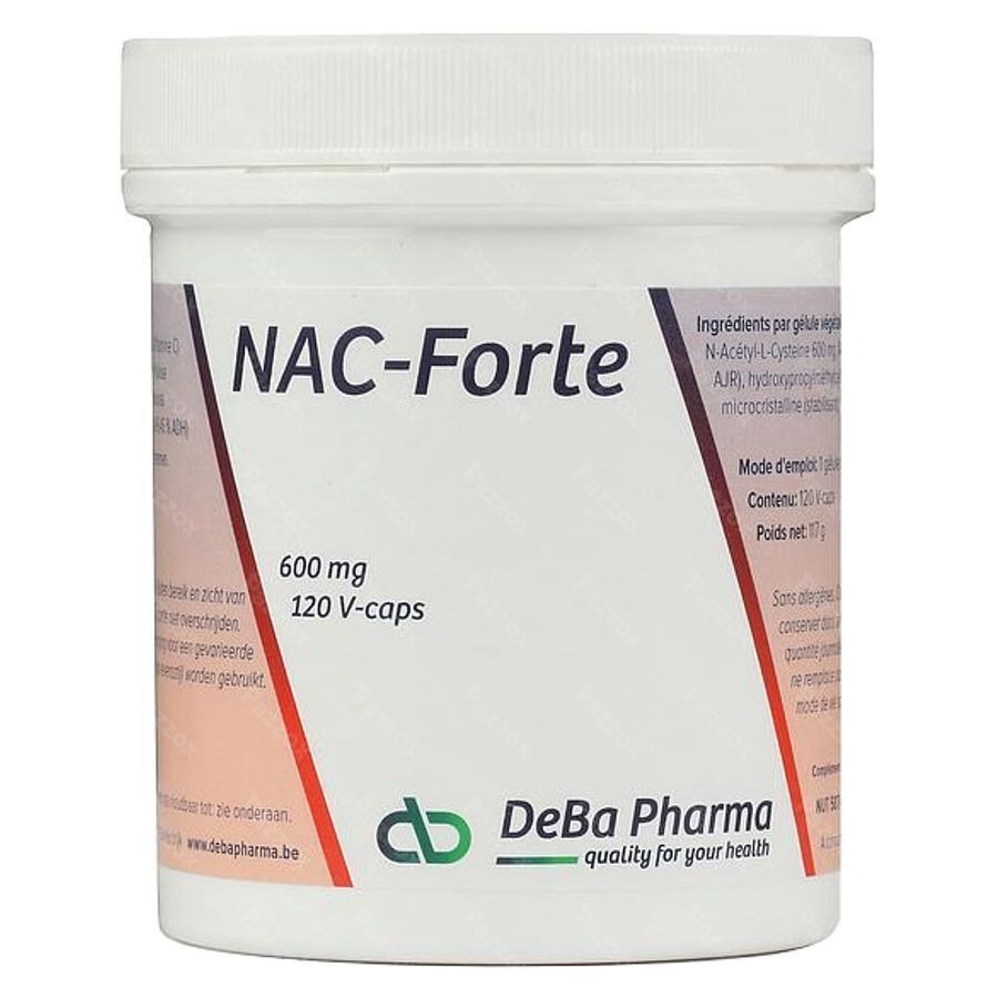 DeBa Pharma NAC-Forte 120 vegetarische capsules
