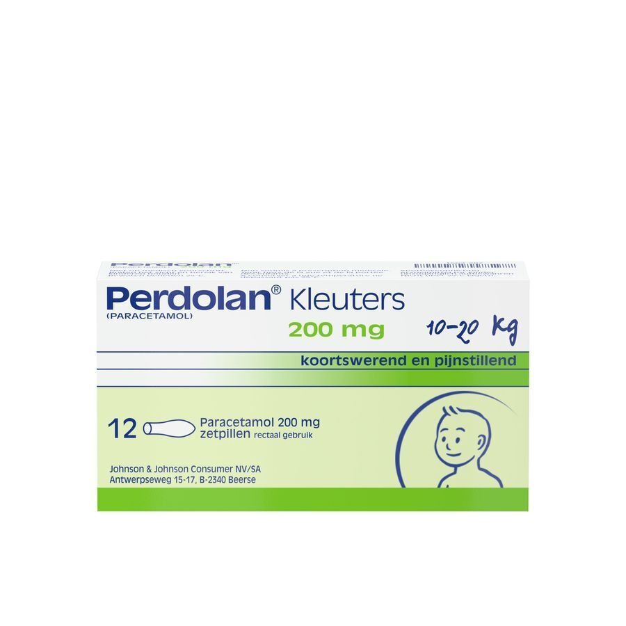 Perdolan Kleuters Zetpillen 12x200mg