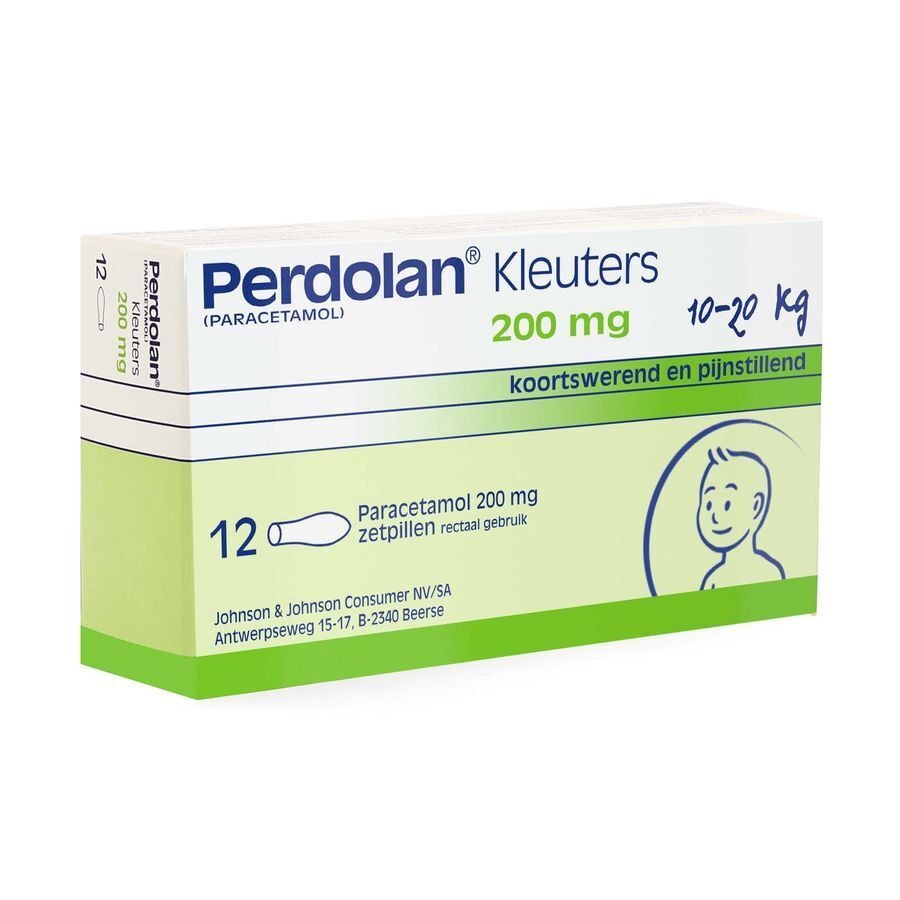 Perdolan Kleuters Zetpillen 12x200mg