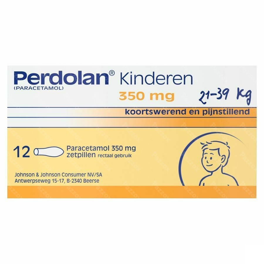 Perdolan Kinderen Zetpillen 12x350mg