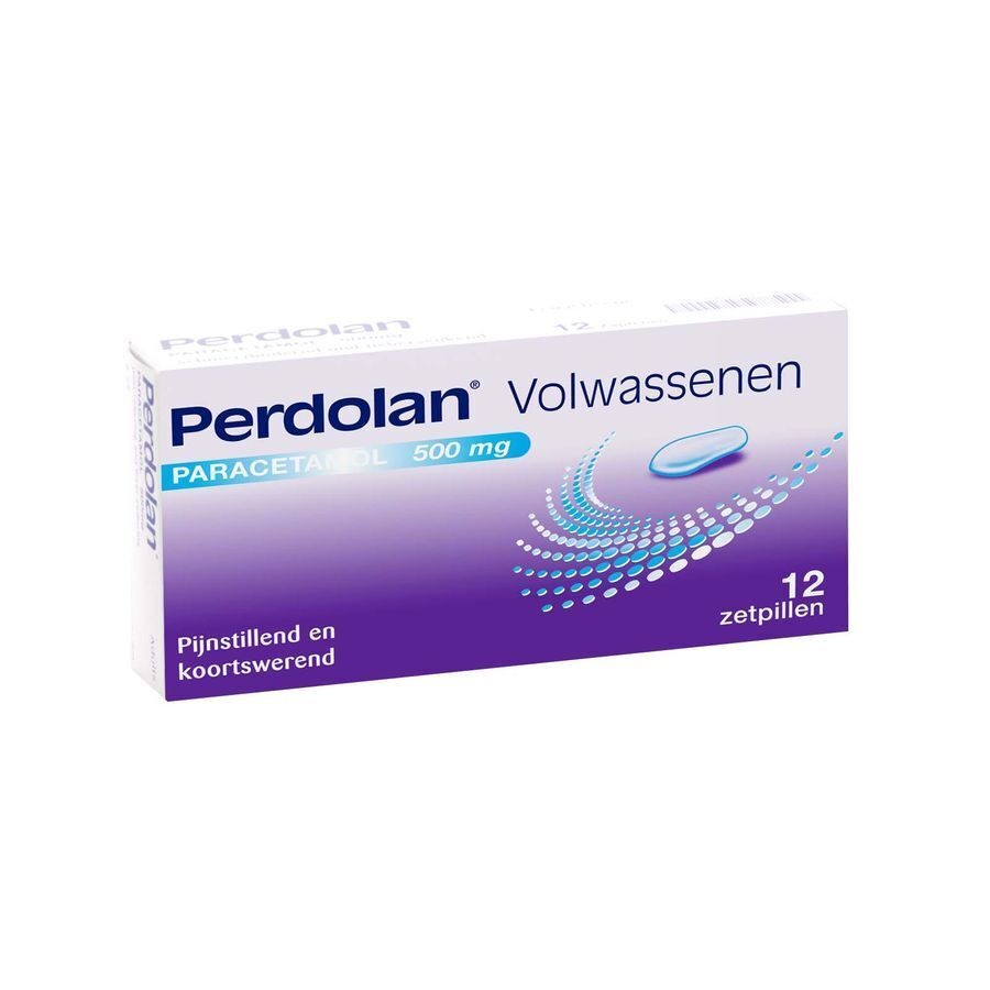 Perdolan Volwassenen Zetpillen 12x500mg