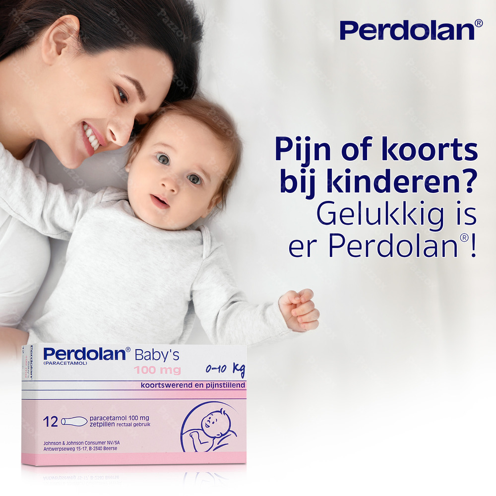 Perdolan Baby's zetpillen Koortswerend en Pijnstillend 12x100mg