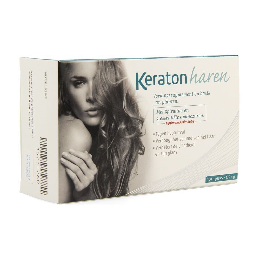 Keraton Haren Voedingssupplement Haar en Nagels 100 Capsules