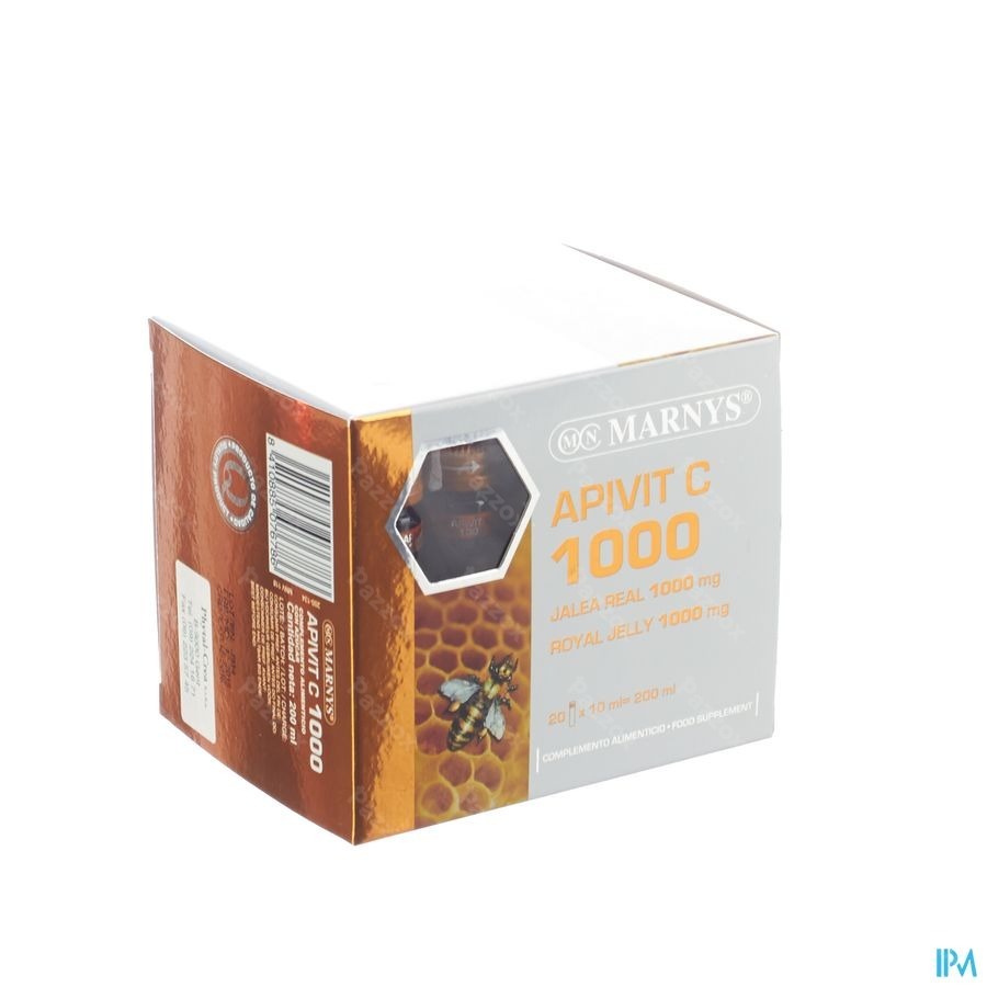 Marnys Apivit C Gelee Royale 1000mg 20 Flacons