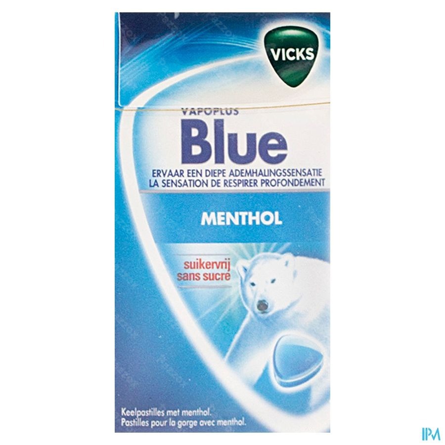 Vicks Past Bleu S/sucre 40g