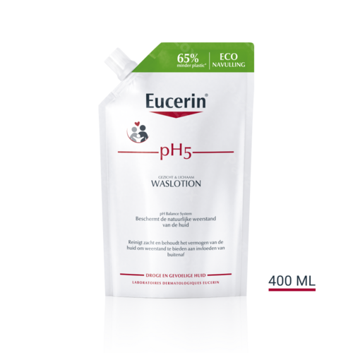 Eucerin pH5 Waslotion Droge en Gevoelige Huid Navulling 400ml