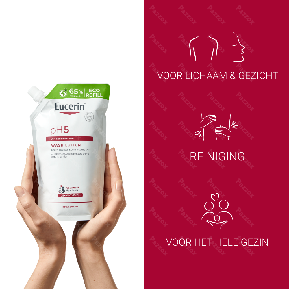 Eucerin pH5 Waslotion Droge en Gevoelige Huid Navulling 400ml
