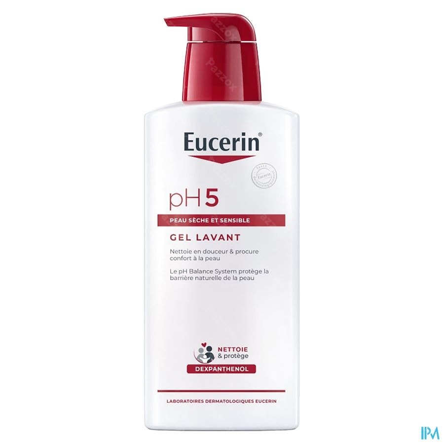 Eucerin pH5 Gel Lavant Peau Sèche et Sensible avec pompe 400ml
