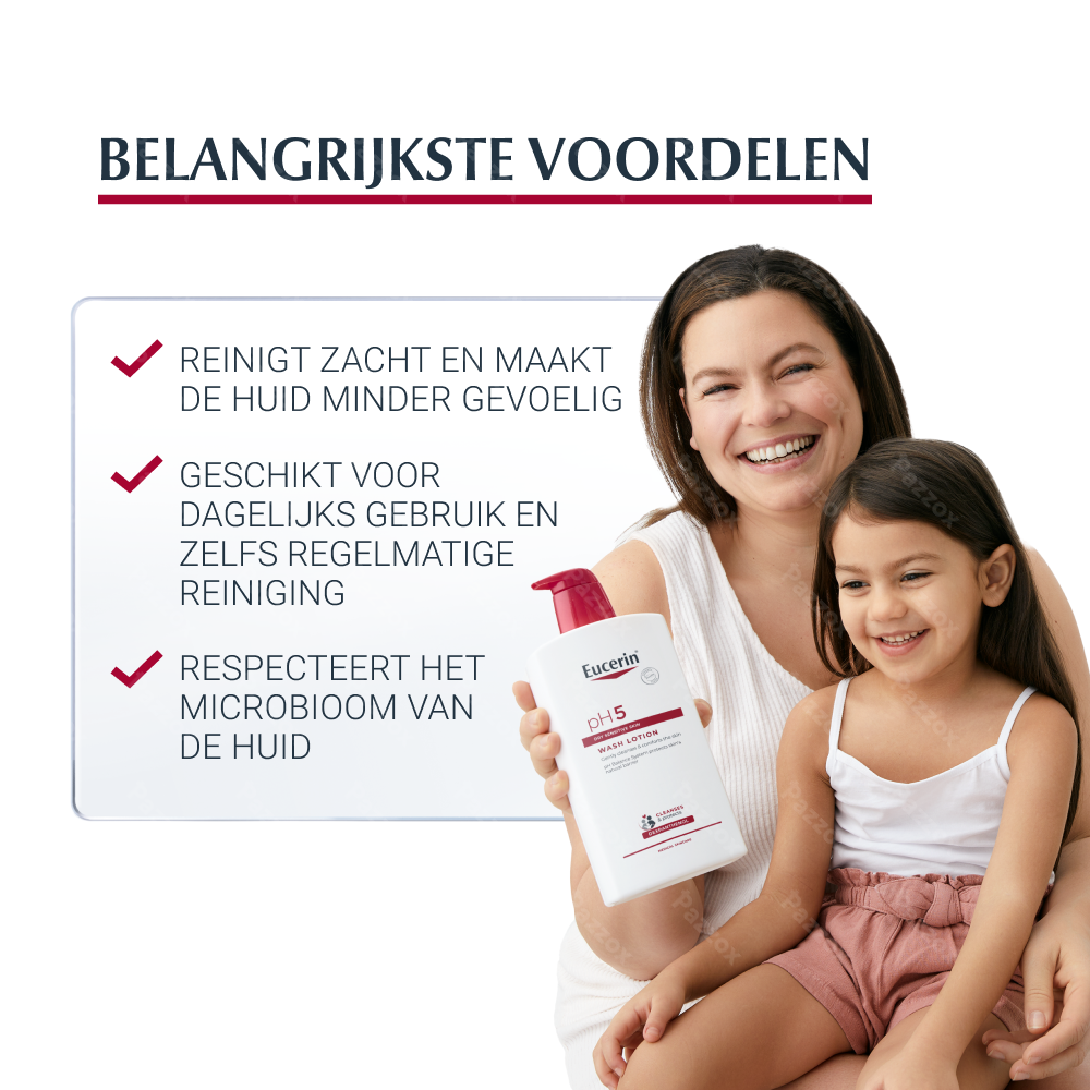 Eucerin pH5 Waslotion Droge En Gevoelige Huid Pompfles 1l