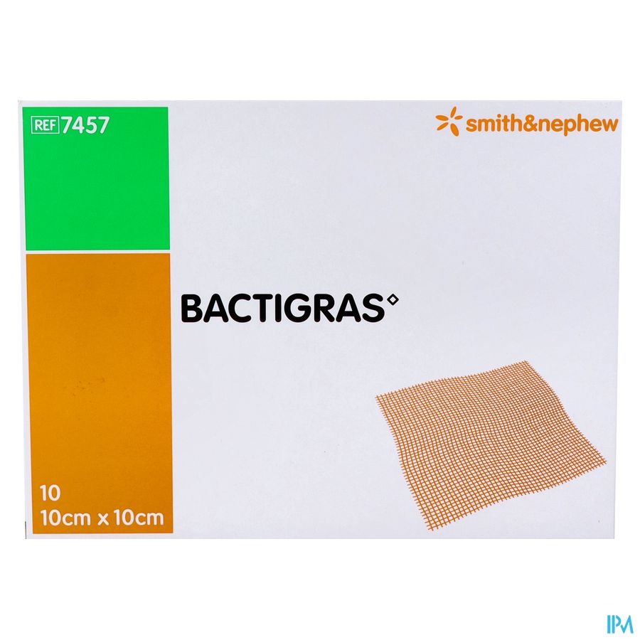 Bactigras Pansement 10cmx10cm 10 7457
