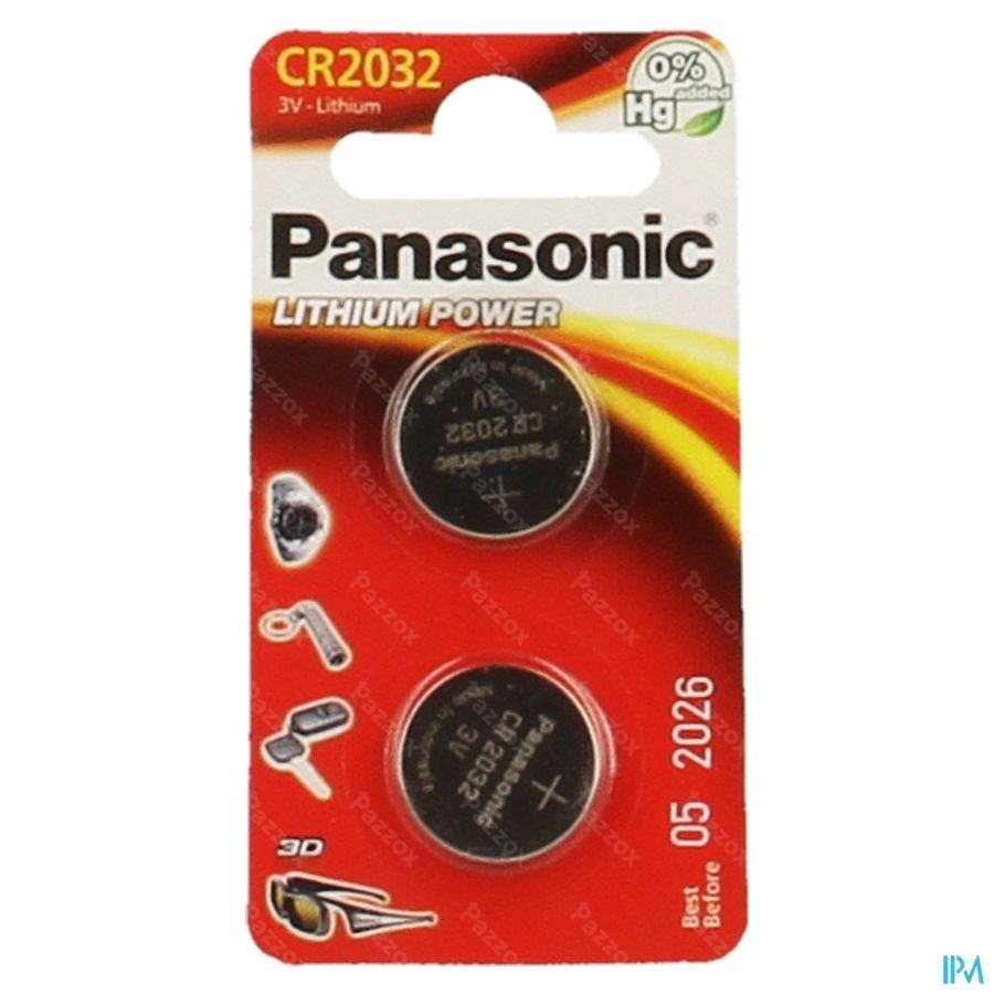 Panasonic Batterie Cr2032 3v 2