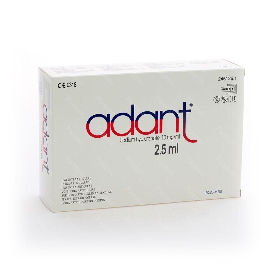 Adant Sol 1% Inj Intra Articul. 5x2,5ml/3ml Serin.