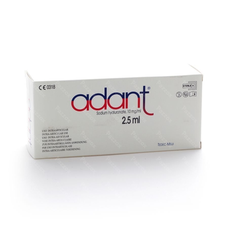 Adant Sol 1% Inj Intra Articul. 3 X 2,5ml