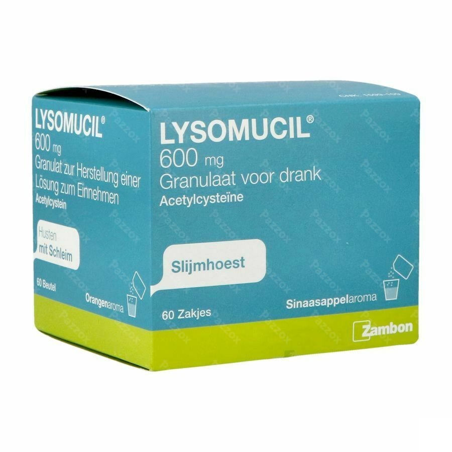 Lysomucil 600mg 60 Zakjes