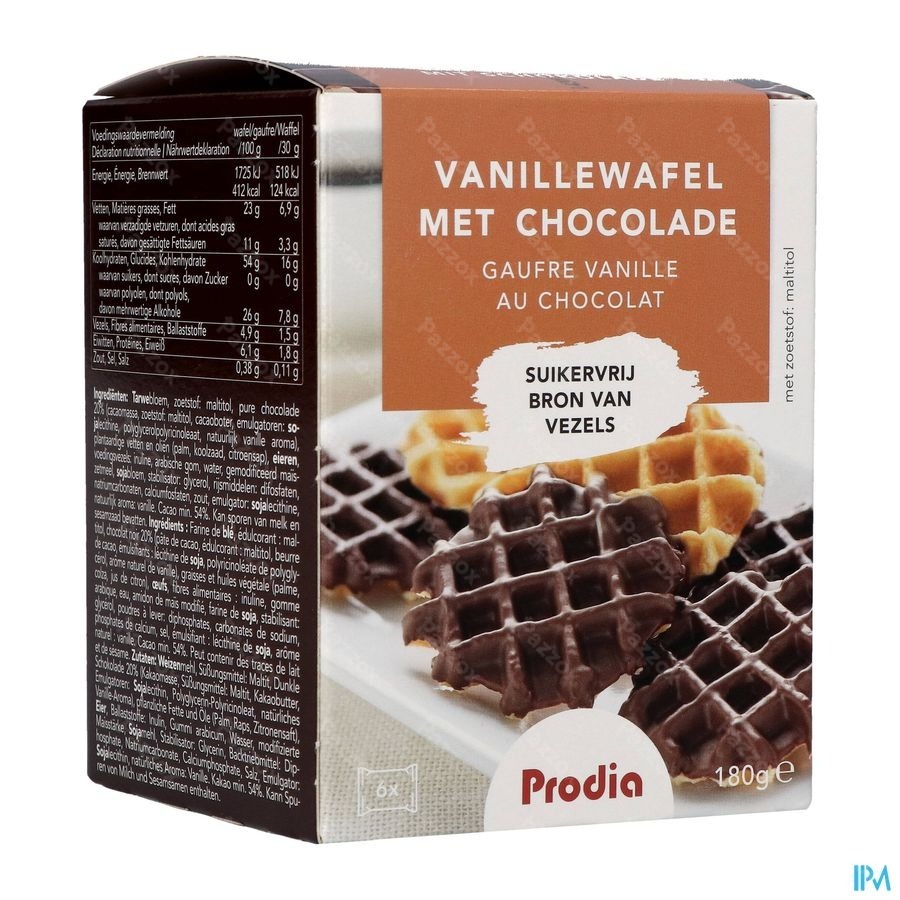 Prodia Wafel Vanille-chocolade 185g 5683 Revogan