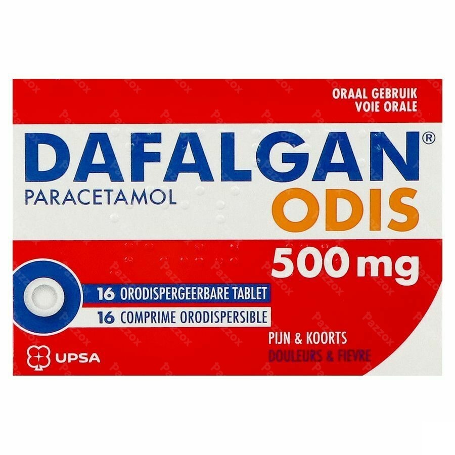 Dafalgan Odis 500mg 16 Comprimés Orodispersibles