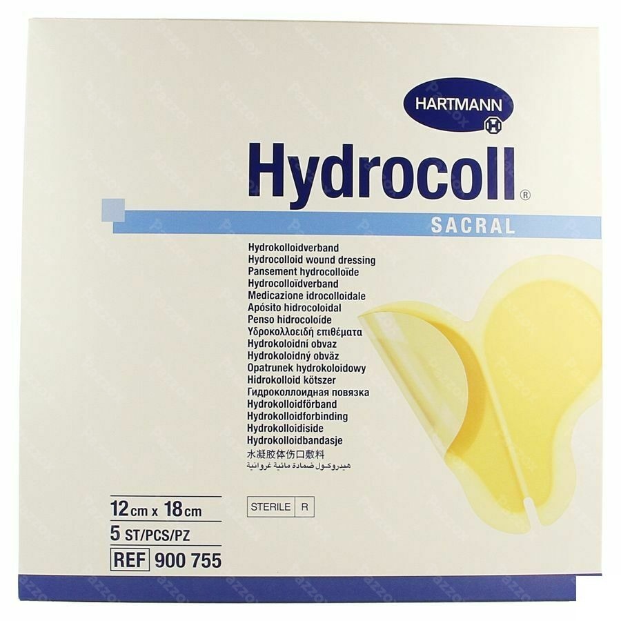 Hydrocoll Sacral 12x18cm 5 5361240