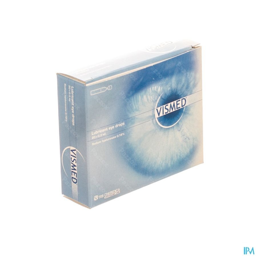 Vismed Bevochtigen Ogen 0,18% Fl 20 X 0,3ml