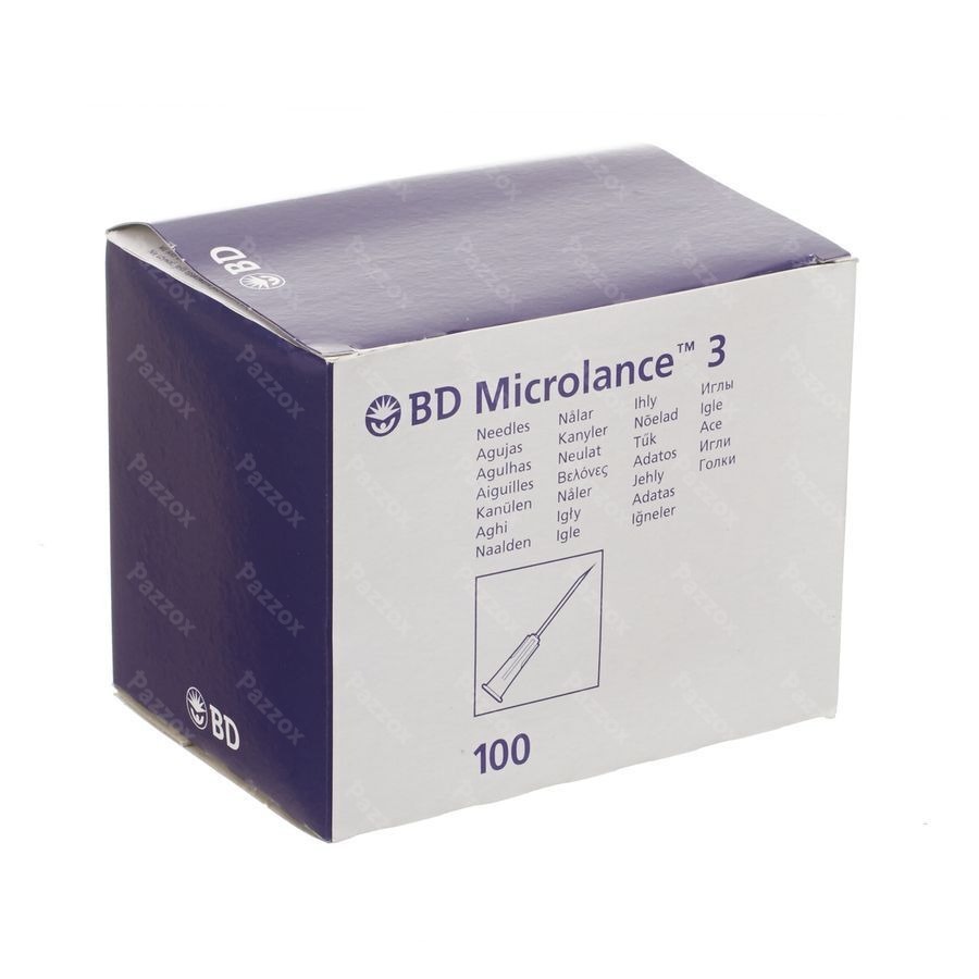 Bd Microlance 3 Aig.21g 1 1/2 Rb 0,8x40mm Vert 100