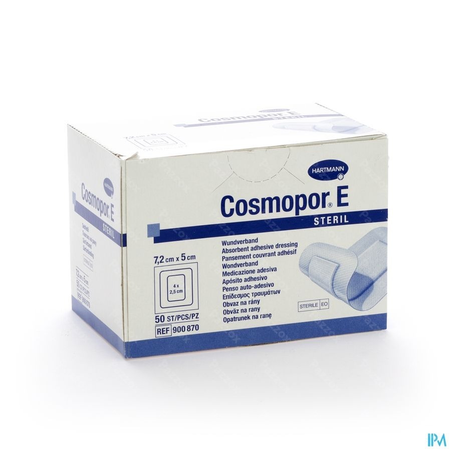 Cosmopor E Latexfree 7,2x5cm 50 P/s