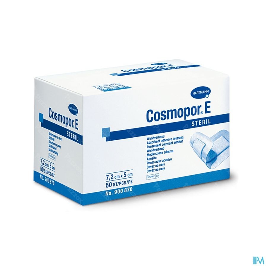 Cosmopor E Latexfree 7,2x5cm 50 P/s