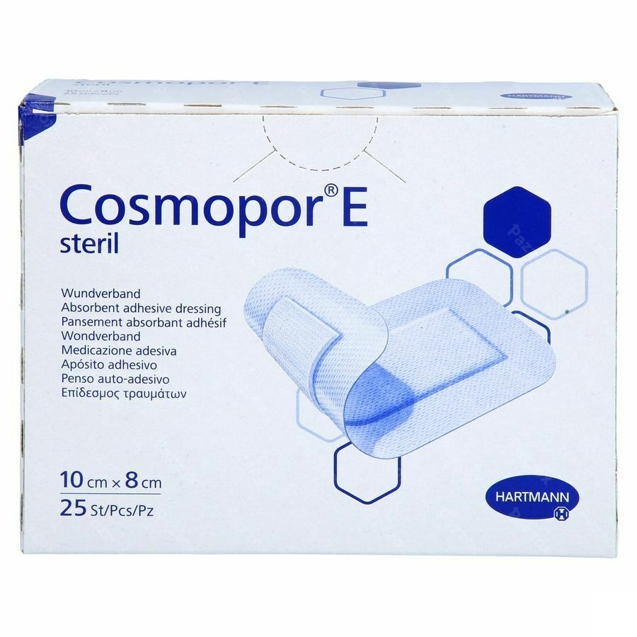 Cosmopor E Latexfree 10x8cm 25 P/s
