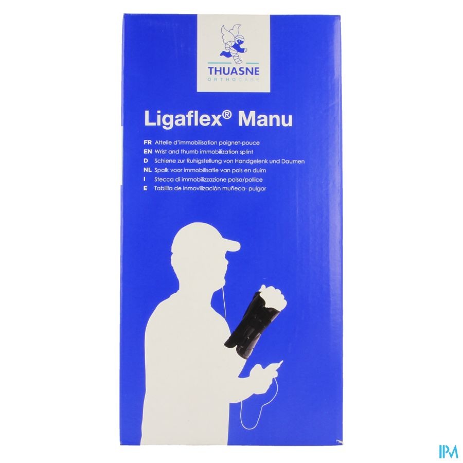 Ligaflex Manu Pols Links Zwart T3