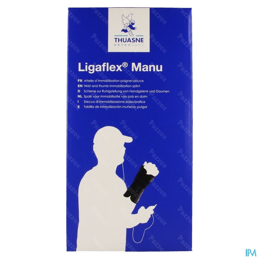 Ligaflex Manu Pols Rechts Zwart T3