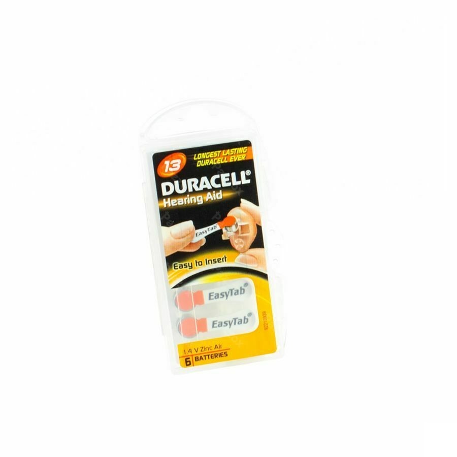Duracell Easytab Pile Auditive Da13 6 Orange