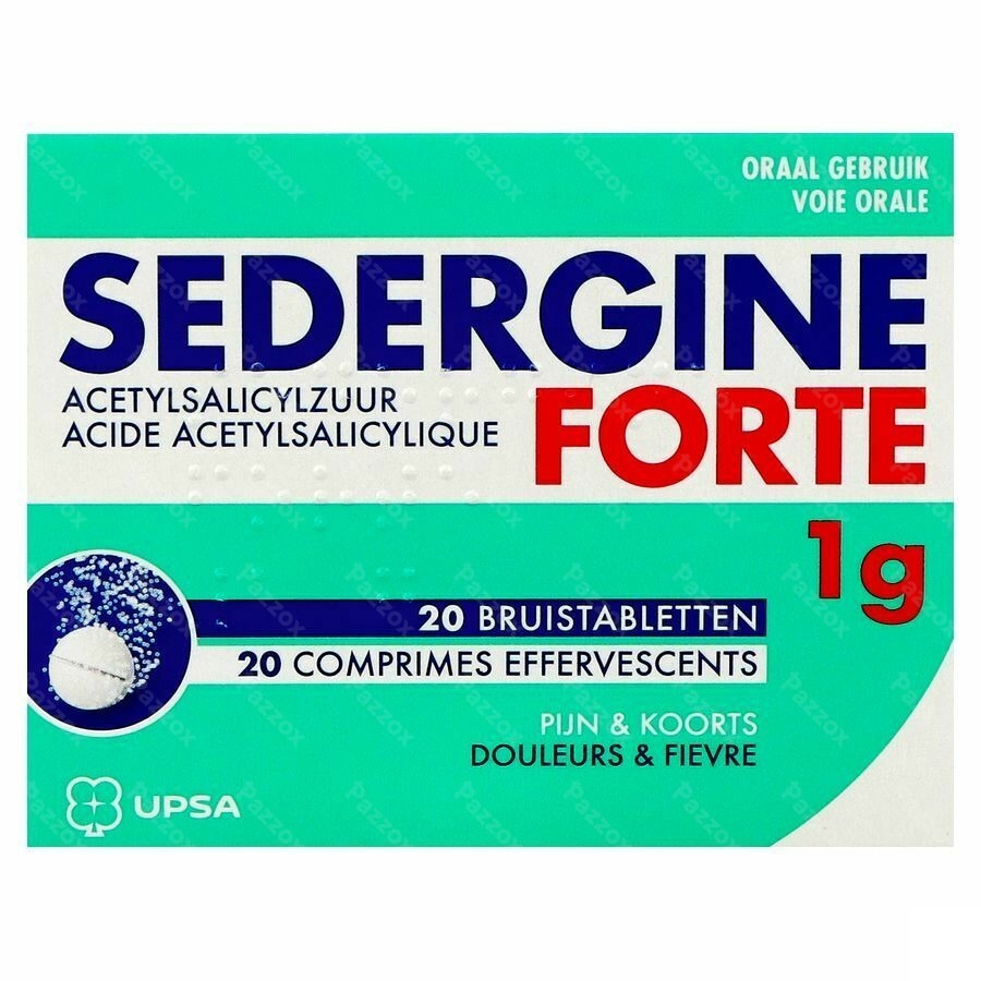 Sedergine Forte 1g Comp Efferv. 20