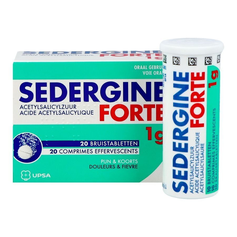 Sedergine Forte 1g 20 Bruistabletten