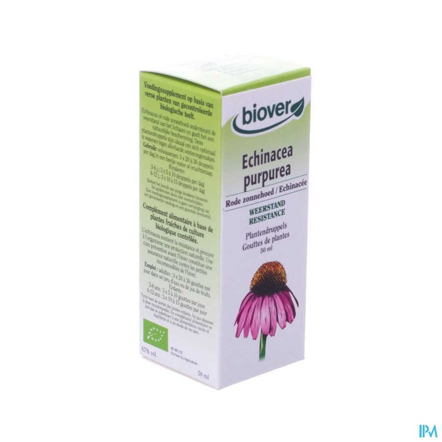 Rode Zonnehoed Tinct Bio 50ml Biov