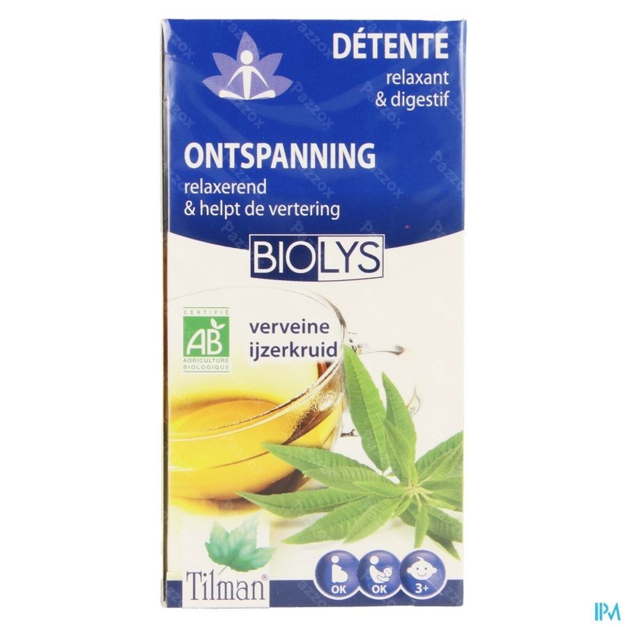 Biolys Ijzerkruid Bio Tea-bags 20