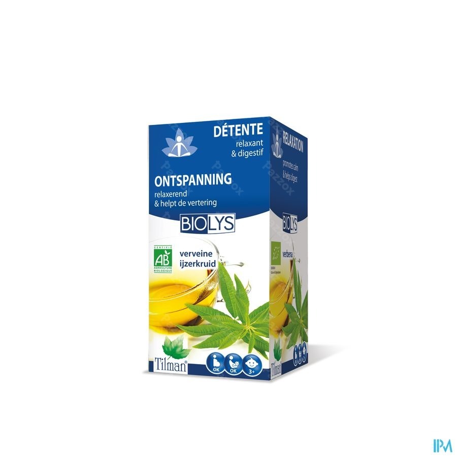 Biolys Ijzerkruid Bio Tea-bags 20