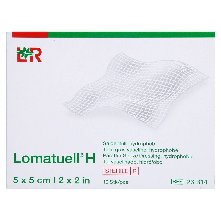 Lomatuell H Compresse Ster 5x 5cm 10 23314