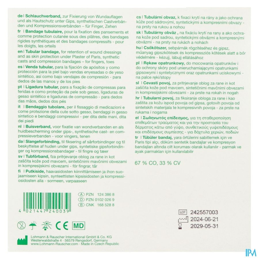 Tubegauz Bande Tubulaire 20m T5 24003