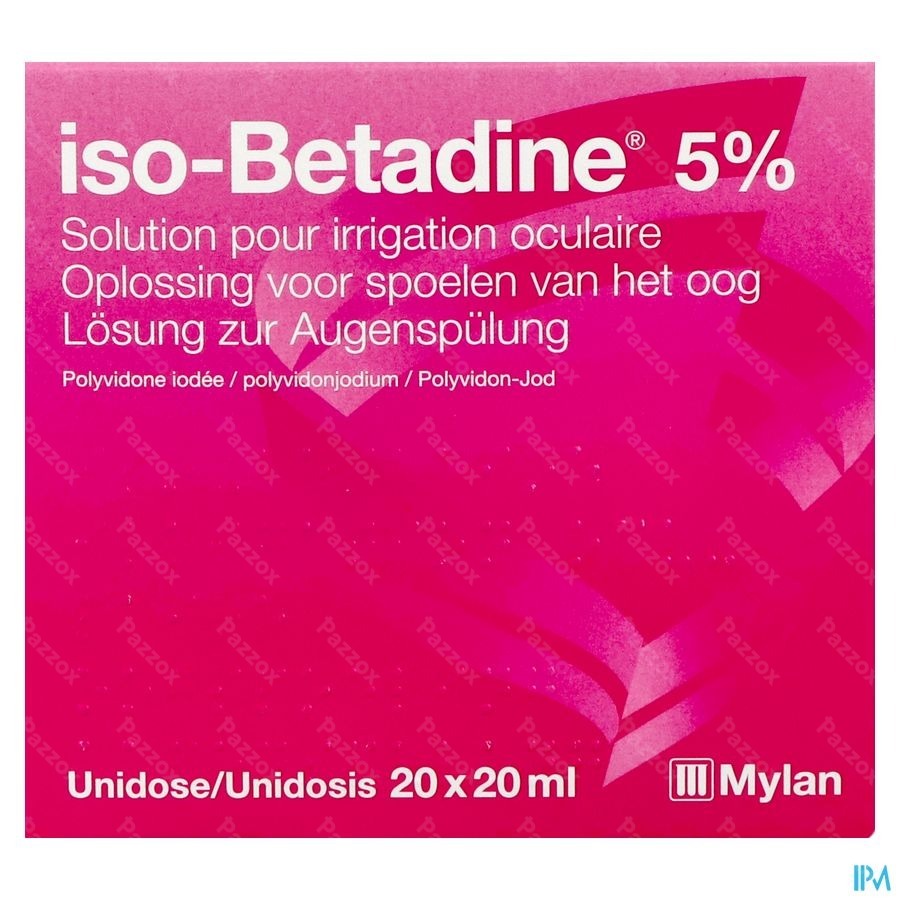 Iso-Betadine Oculaire 5% Solution Oculaire 20x20ml