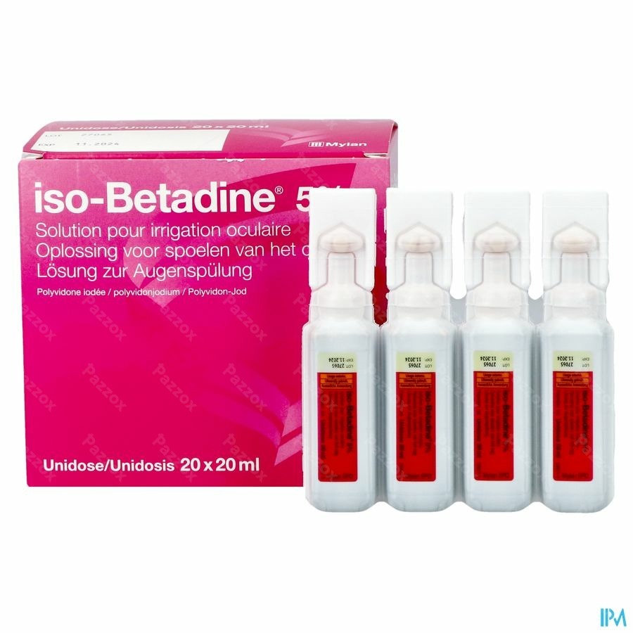 Iso-Betadine Oculaire 5% Solution Oculaire 20x20ml