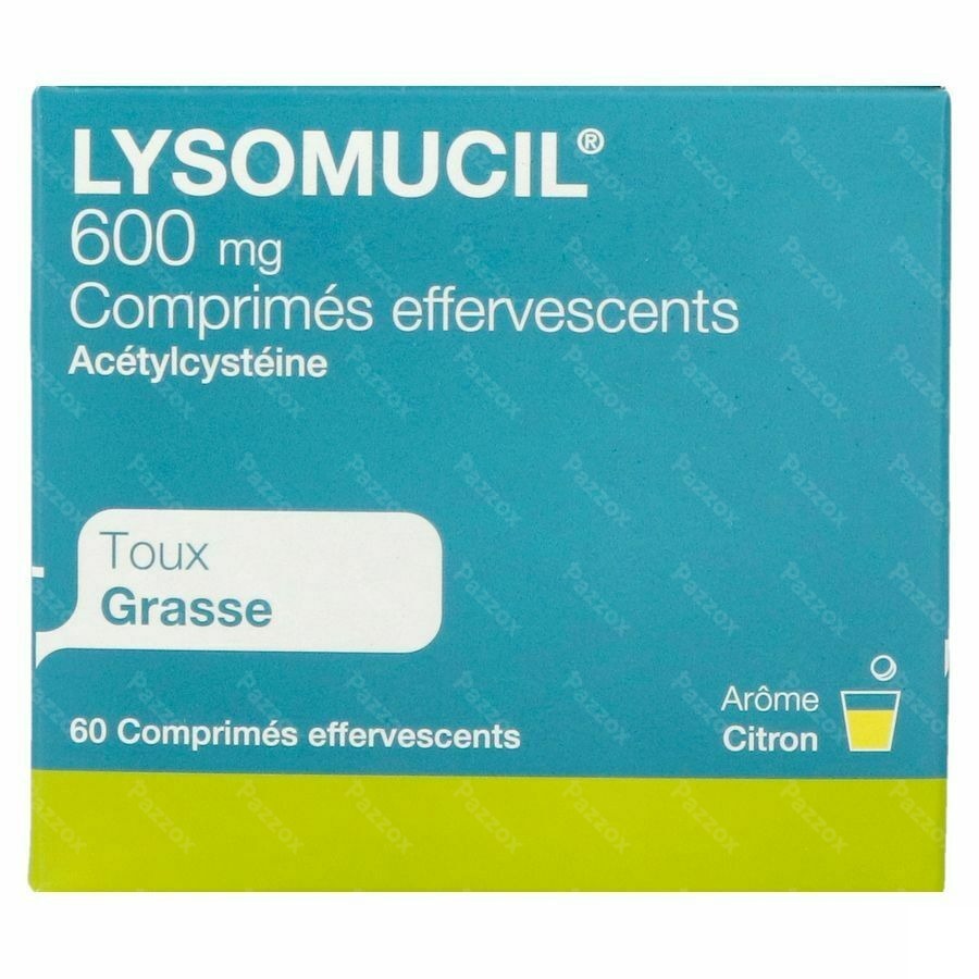 Lysomucil 600mg 60 Comprimés Effervescents
